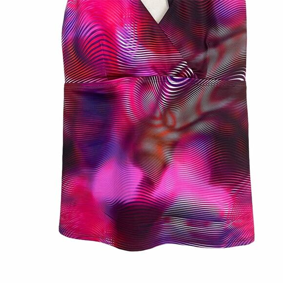 Nike Shift Layered Cross Back Tankini Multi Small - Picture 4 of 9